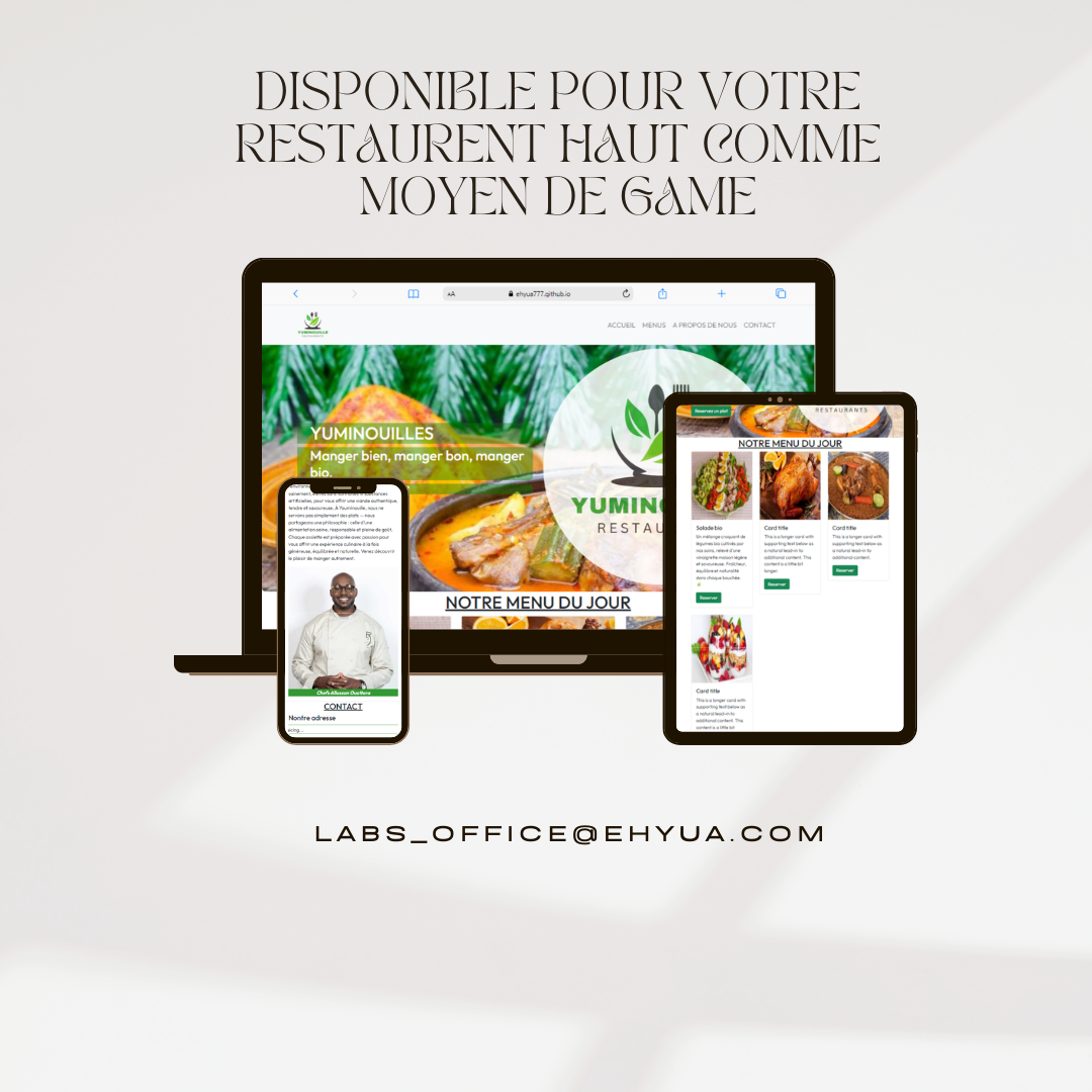 Aperçu du projet Restaurant Youminouille